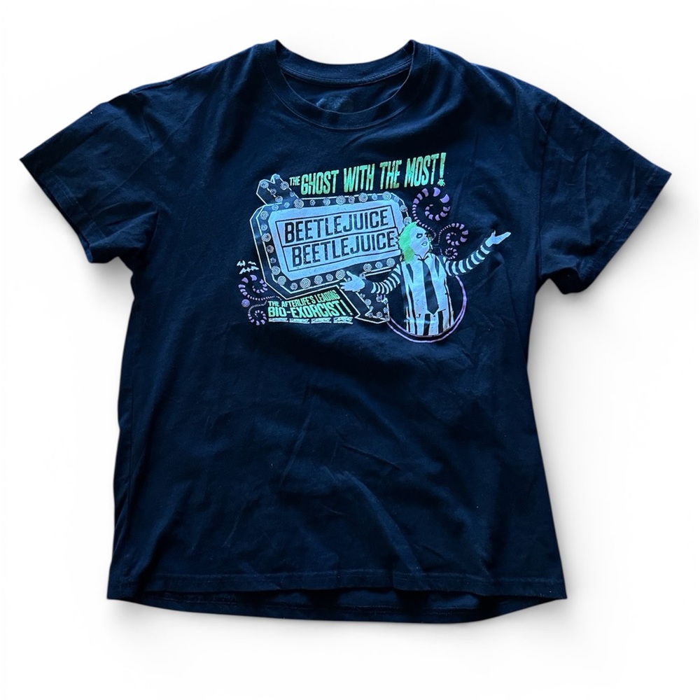 Beetlejuice Black Graphic T-Shirt L